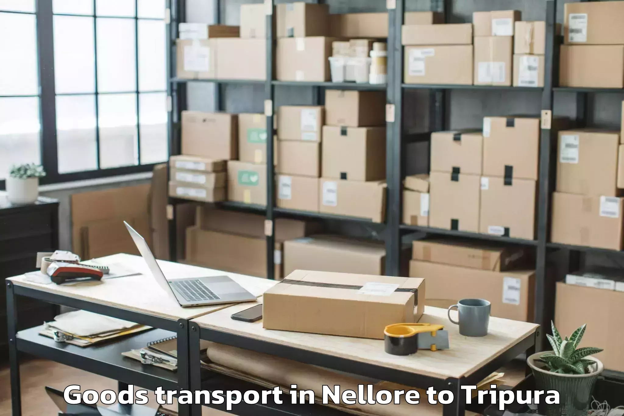 Easy Nellore to Hezamara Goods Transport Booking